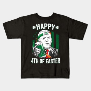 Funny Joe Biden Happy 4th of Easter St Patricks Day Kids T-Shirt